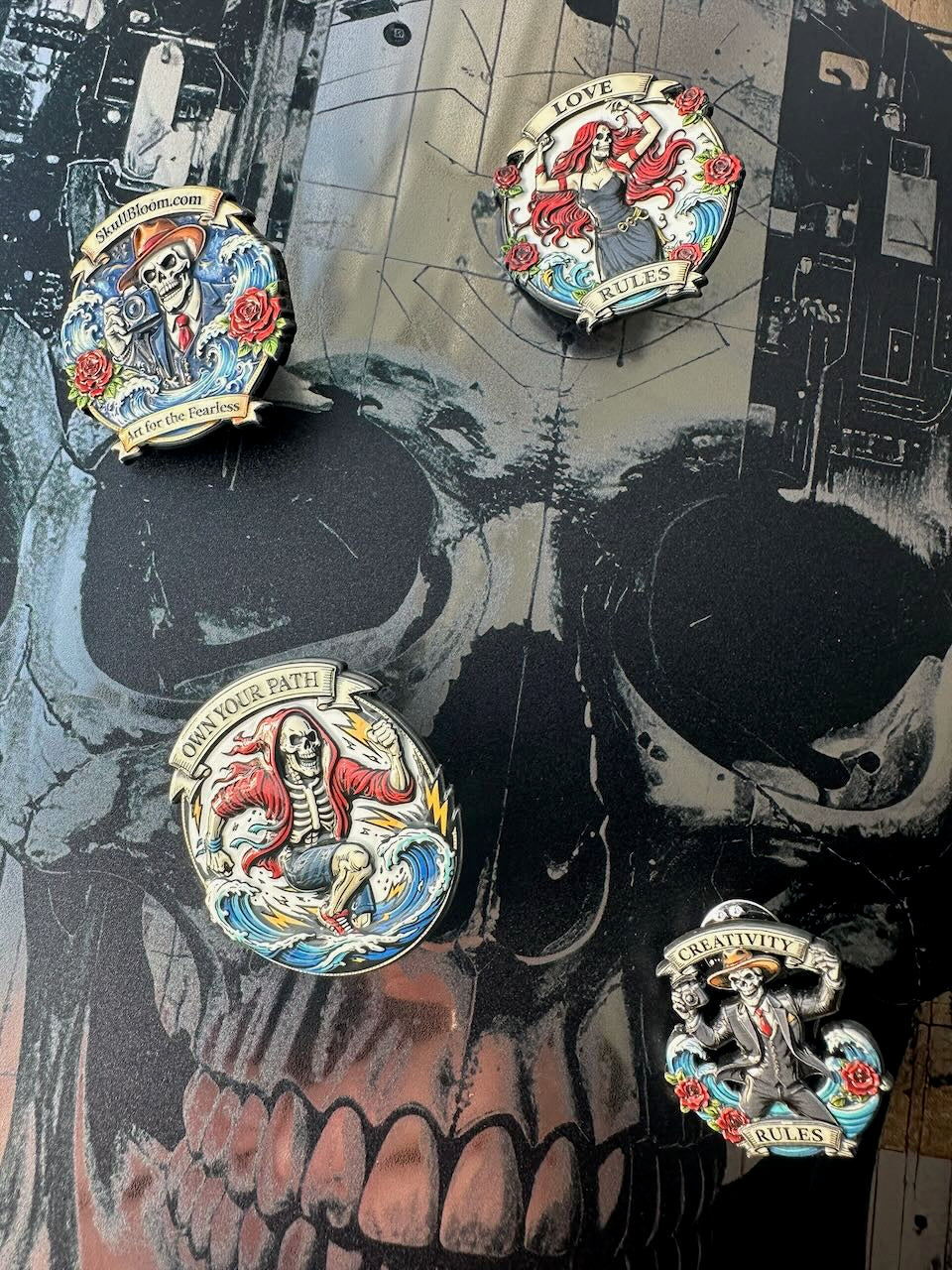 skullbloom pins Rem van den Bosch 