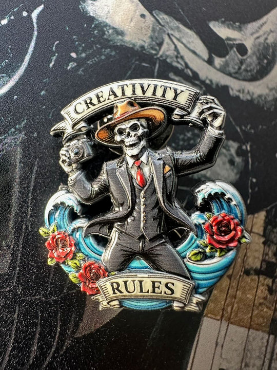 Hendrik Skullman Skullbloom pin 